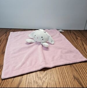 First Impressions Pink Bunny Baby Lovey Security Blanket Princess Crown Tiara
